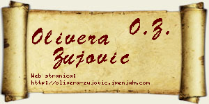 Olivera Žujović vizit kartica